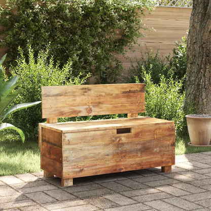 Bench Warm Brown Solid Mahogany Wood 33.9x15.7x23.6 in