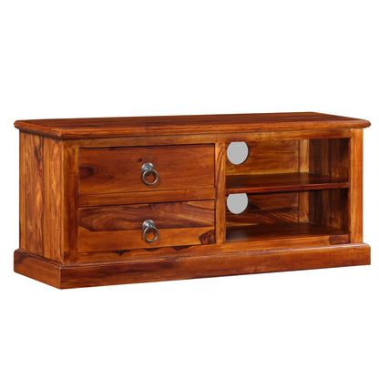 TV Stand Natural wood Solid Acacia wood Medium TV Stand