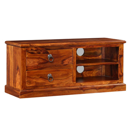 TV Stand Natural wood Solid Acacia wood Medium TV Stand
