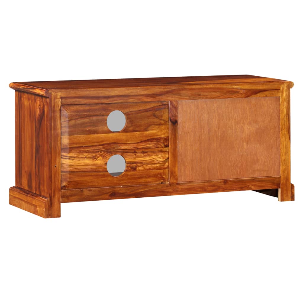 TV Stand Natural wood Solid Acacia wood Medium TV Stand
