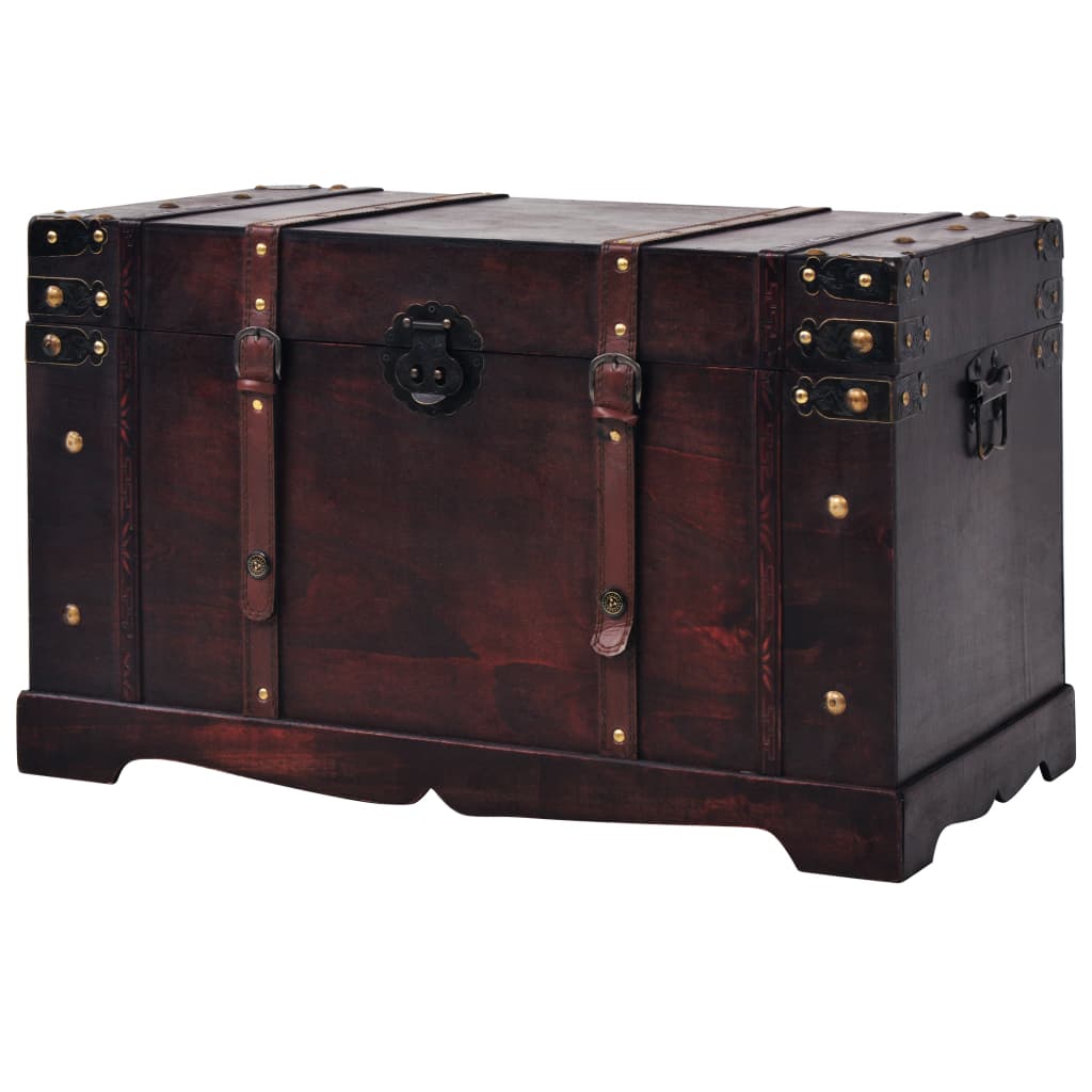 Chest Brown Wood and Engineered wood Large Portable Chest