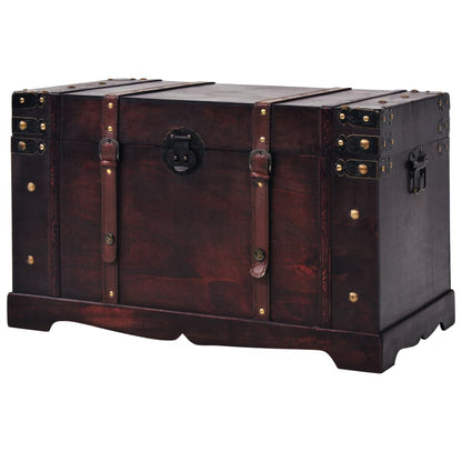 Chest Brown Wood and Engineered wood Large Portable Chest