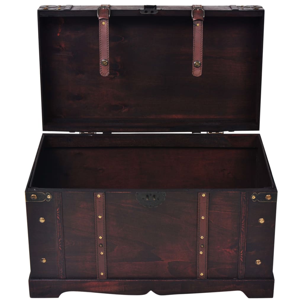 Chest Brown Wood and Engineered wood Large Portable Chest