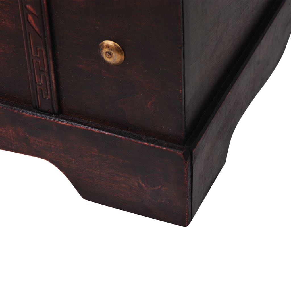 Chest Brown Wood and Engineered wood Large Portable Chest