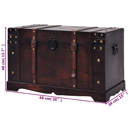 Chest Brown Wood and Engineered wood Large Portable Chest