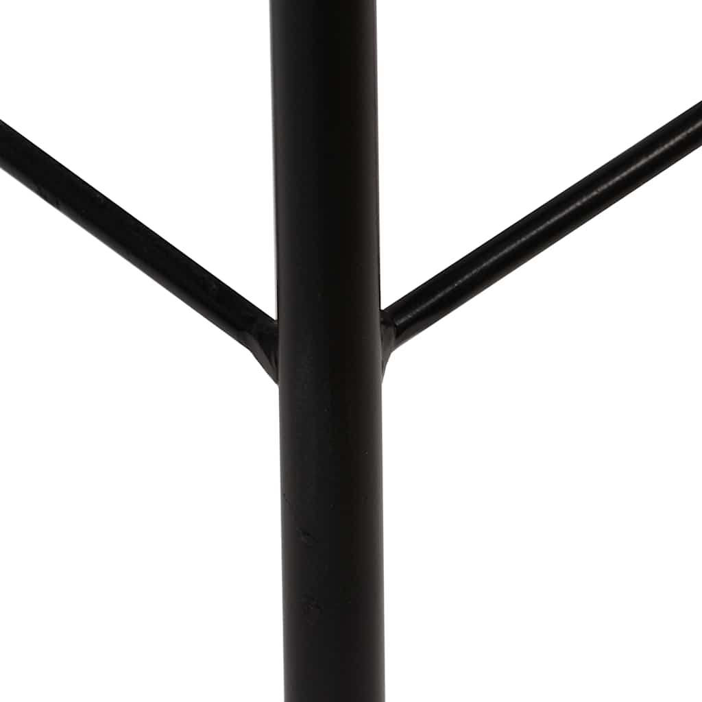 Bar Chair Set of 2 Dark Brown, Black