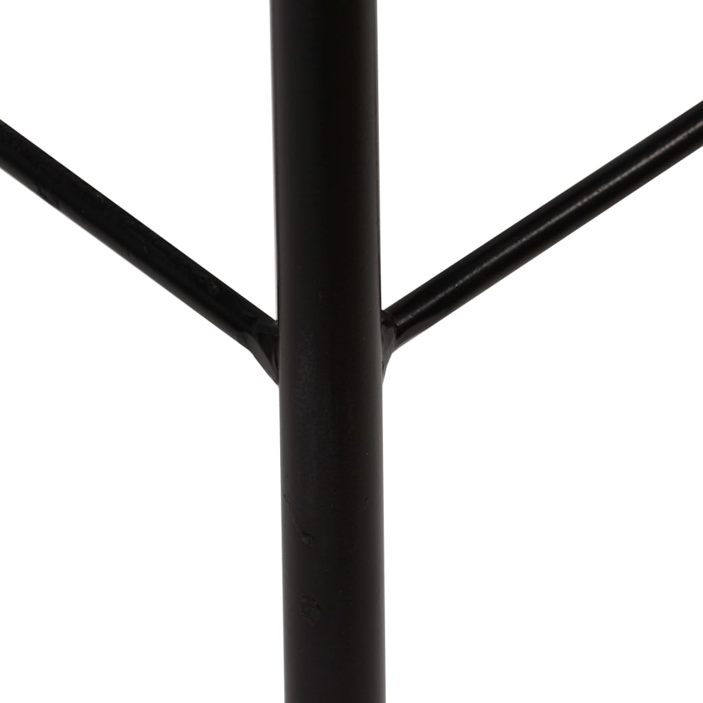 Bar Chair Set of 4 Dark Brown, Black
