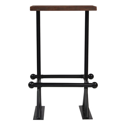 Bar Set Multicolor Solid reclaimed wood and powder-coated steel