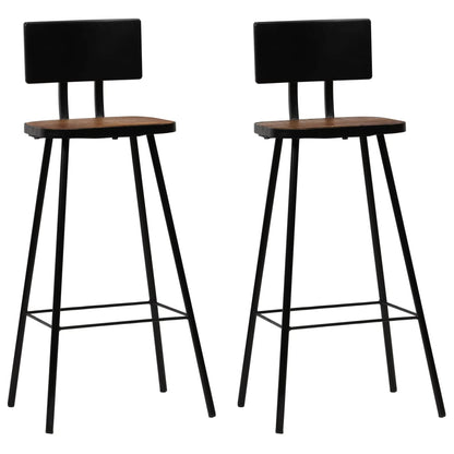 Bar Set Multicolor Solid reclaimed wood and powder-coated steel