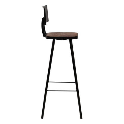 Bar Set Multicolor Solid reclaimed wood and powder-coated steel