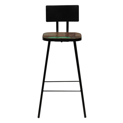 Bar Set Multicolour Solid Reclaimed Wood Medium Industrial