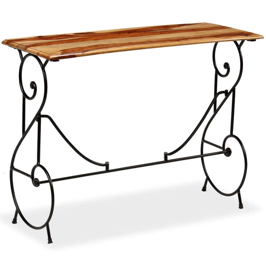 Console Table Honey Finish Acacia Wood