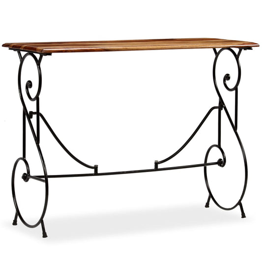 Console Table Honey Finish Acacia Wood