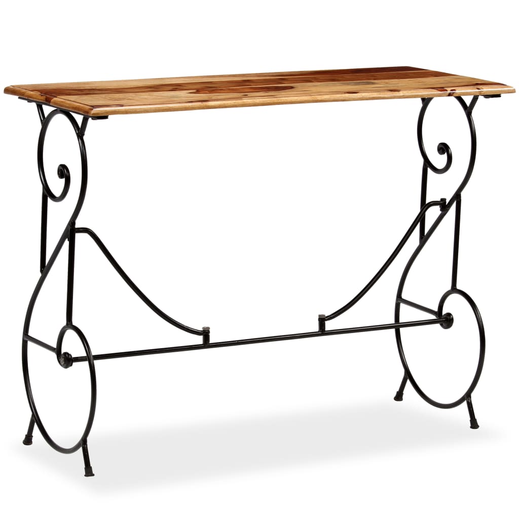 Console Table Honey Finish Acacia Wood