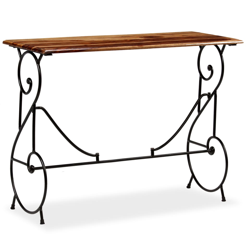 Console Table Honey Finish Acacia Wood