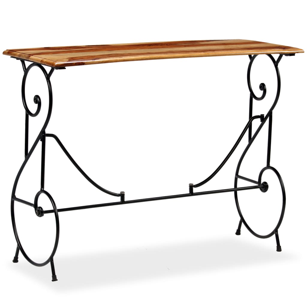 Console Table Honey Finish Acacia Wood