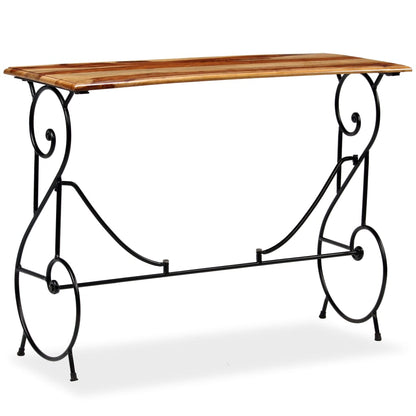 Console Table Honey Finish Acacia Wood