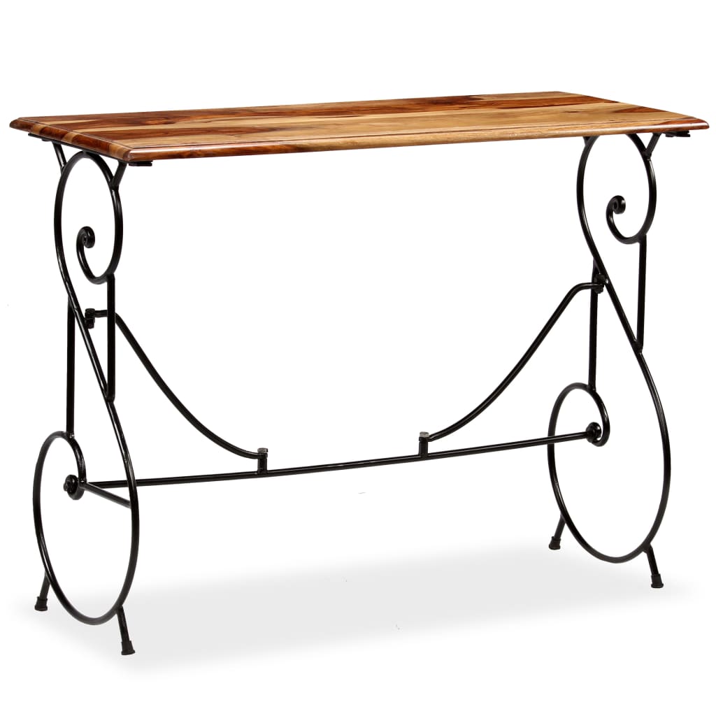 Console Table Honey Finish Acacia Wood