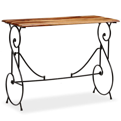 Console Table Honey Finish Acacia Wood