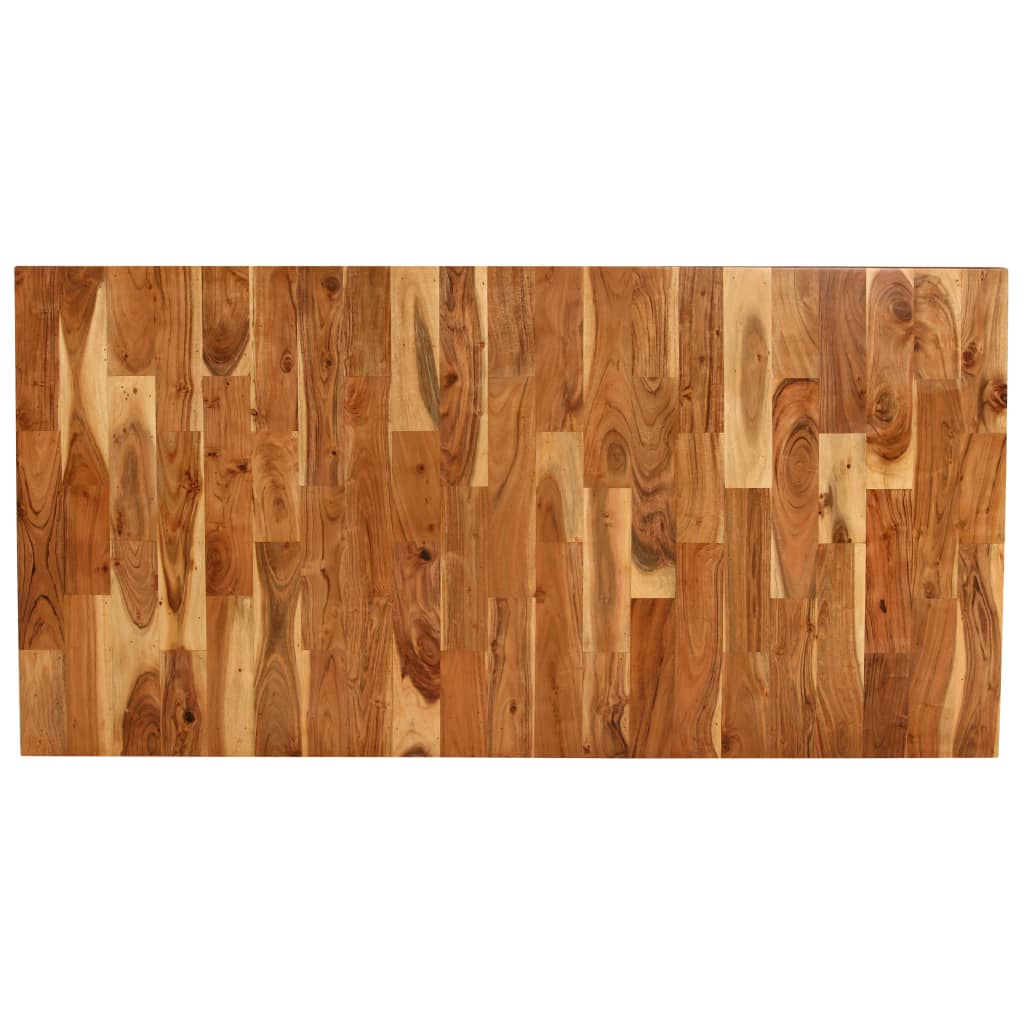 Dining Table Natural Wood, Black