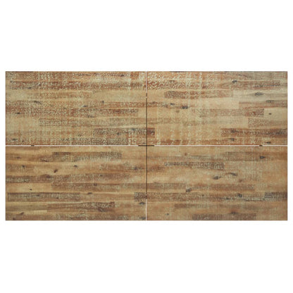 Dining Table Brown and black Solid Acacia wood 67 x 35 in