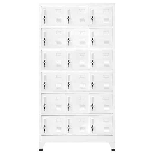 Locker Cabinet Gray Sheet Metal Large Locker Cabinet