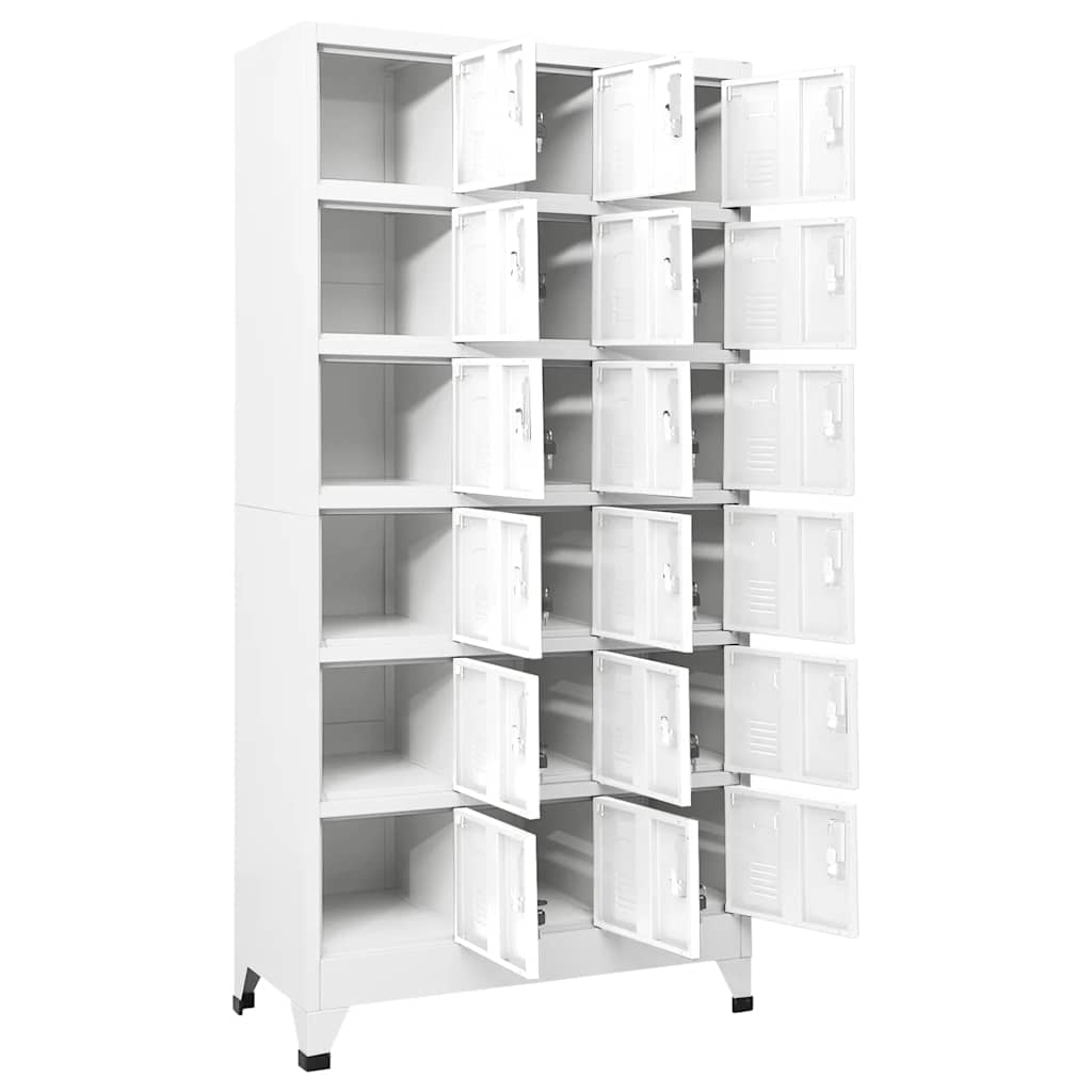 Locker Cabinet Gray Sheet Metal Large Locker Cabinet