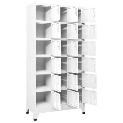 Locker Cabinet Gray Sheet Metal Large Locker Cabinet