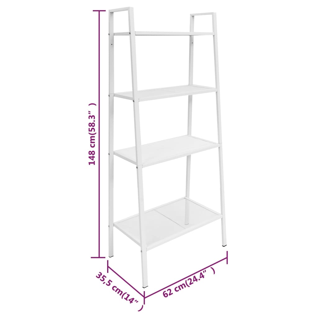 Display Shelf White Sheet Metal Medium Storage Shelf