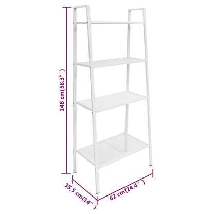 Display Shelf White Sheet Metal Medium Storage Shelf