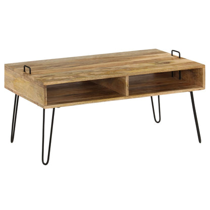 Coffee Table Natural wood, Black