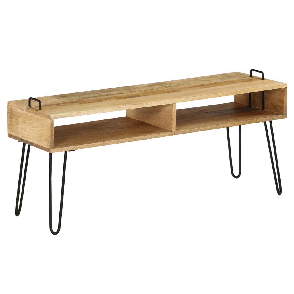 TV Stand Natural wood and black