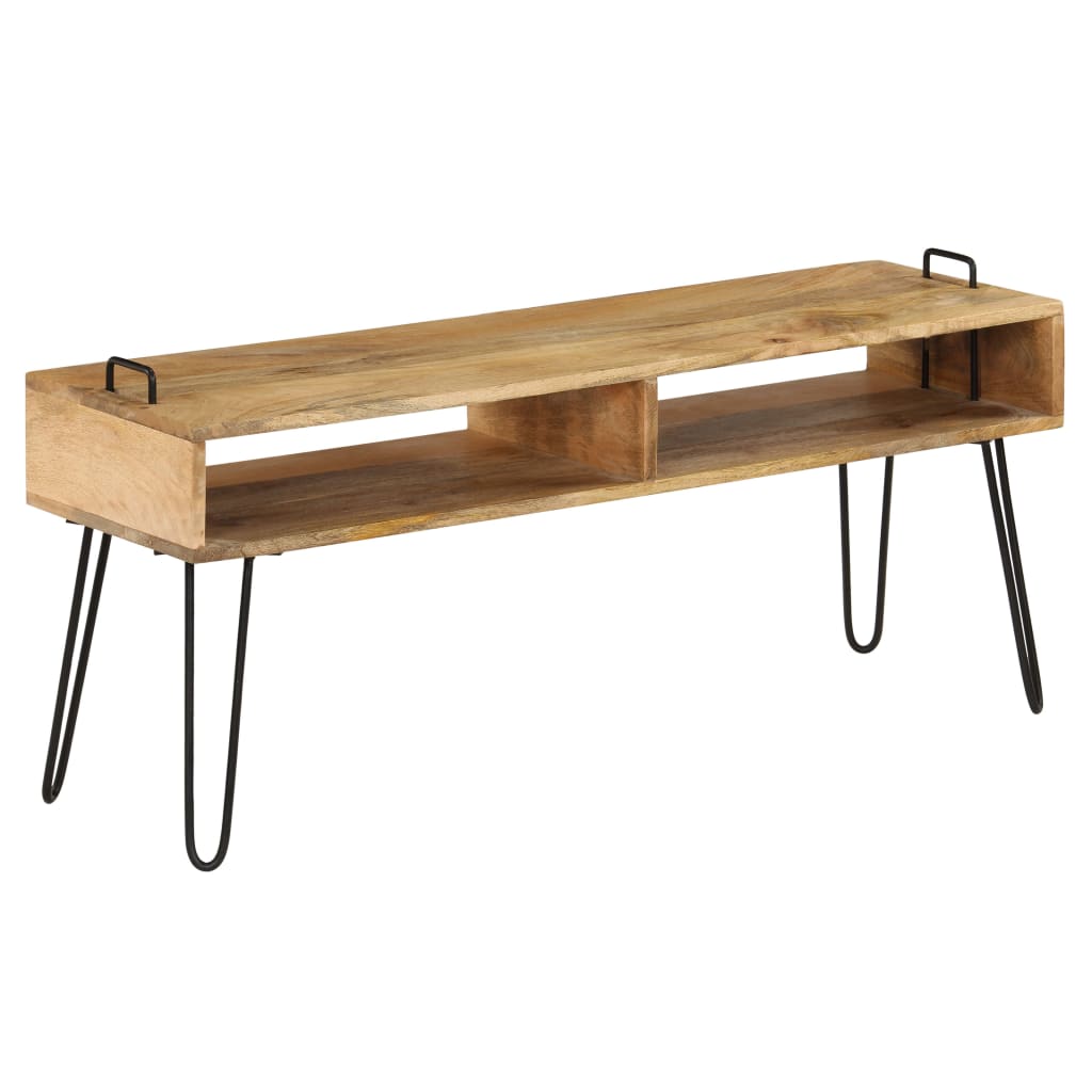 TV Stand Natural wood and black