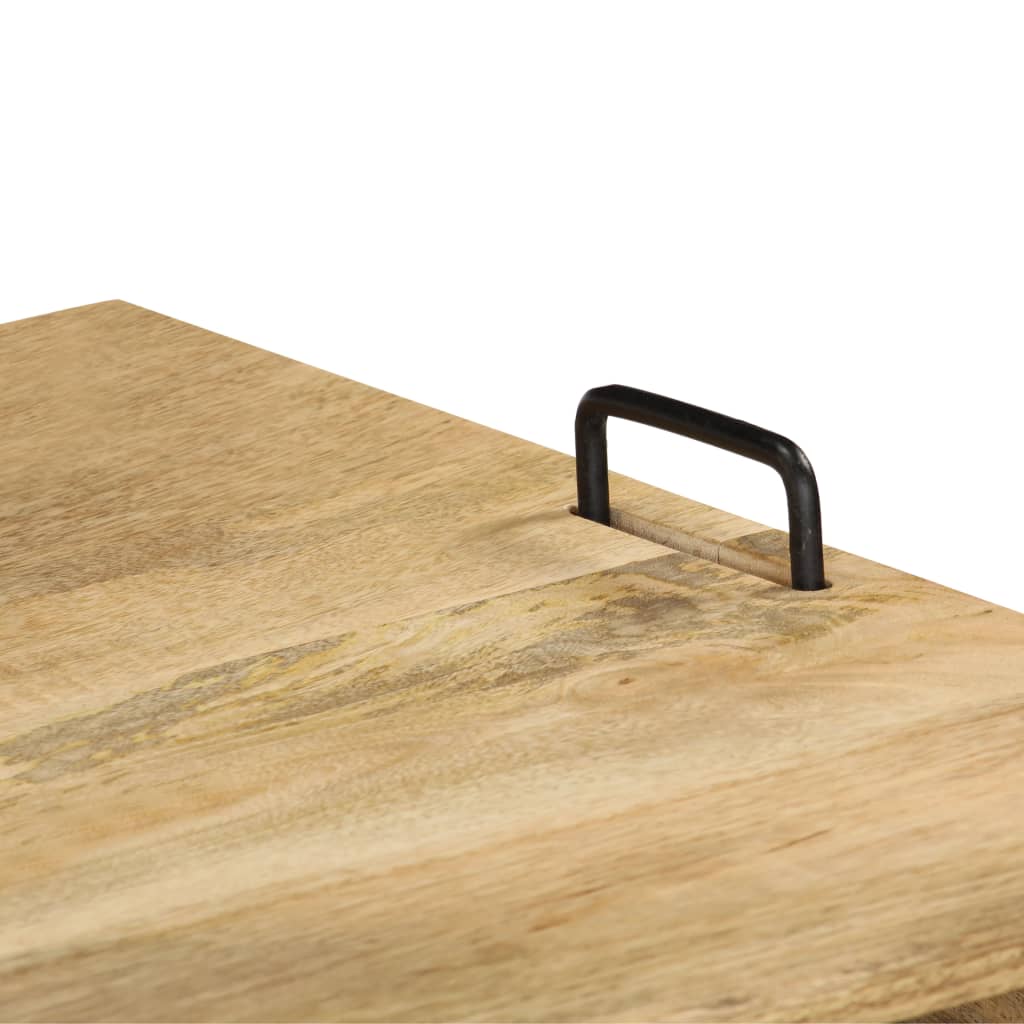 TV Stand Natural wood and black