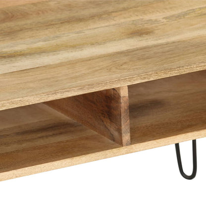 TV Stand Natural wood and black