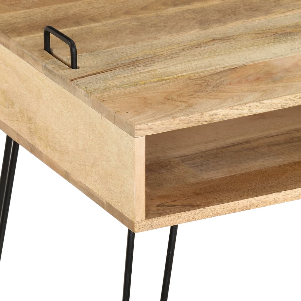 TV Stand Natural wood and black
