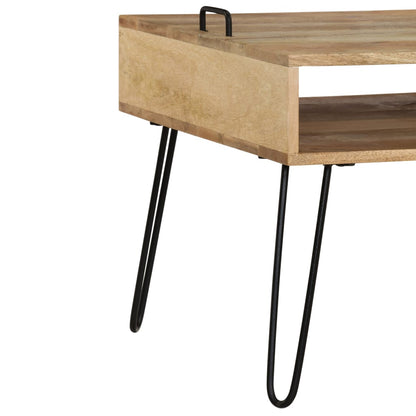 TV Stand Natural wood and black