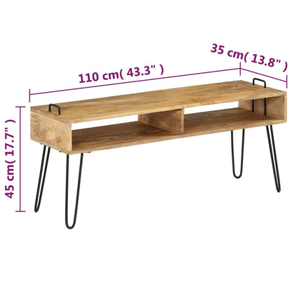 TV Stand Natural wood and black