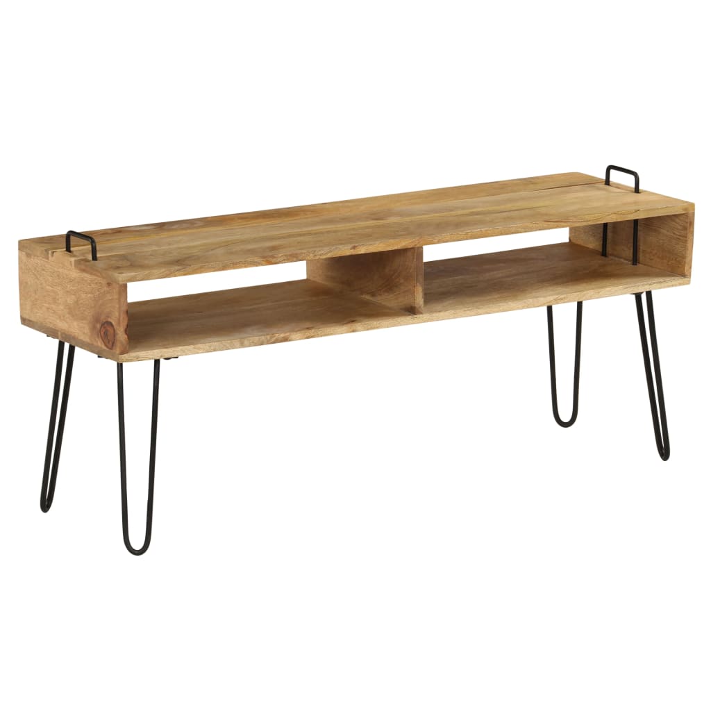 TV Stand Natural wood and black