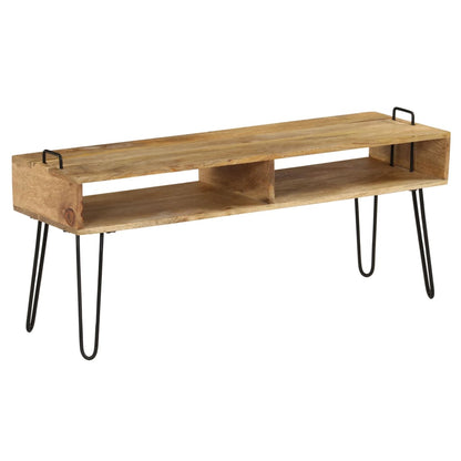 TV Stand Natural wood and black