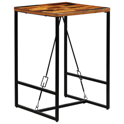 Bar Table Solid Reclaimed Wood 27.6"x27.6"x41.7"