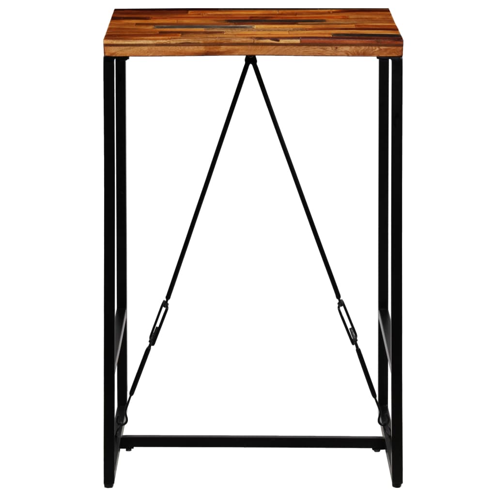 Bar Table Solid Reclaimed Wood 27.6"x27.6"x41.7"