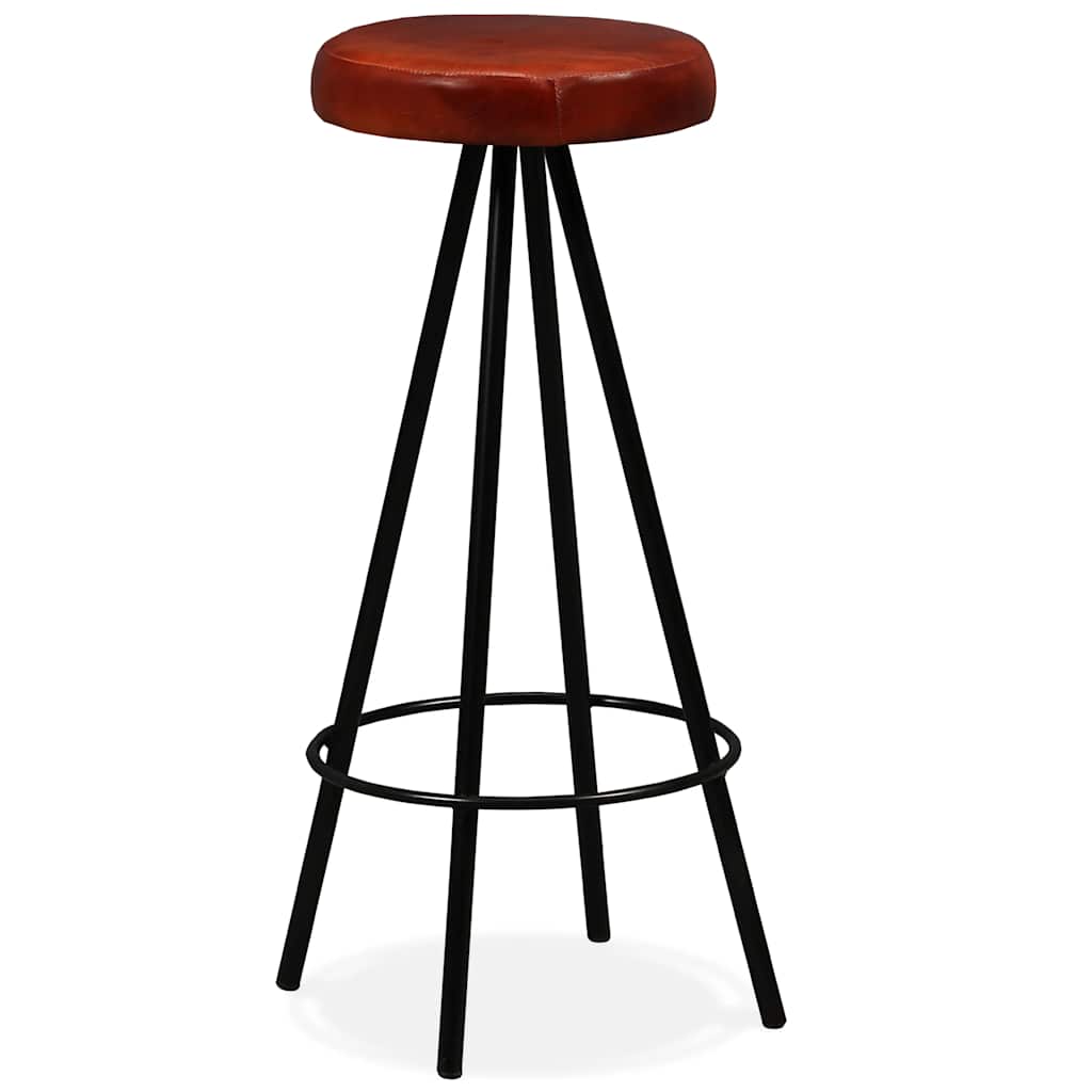Bar Set Brown and Black Solid Reclaimed Wood Industrial Durable