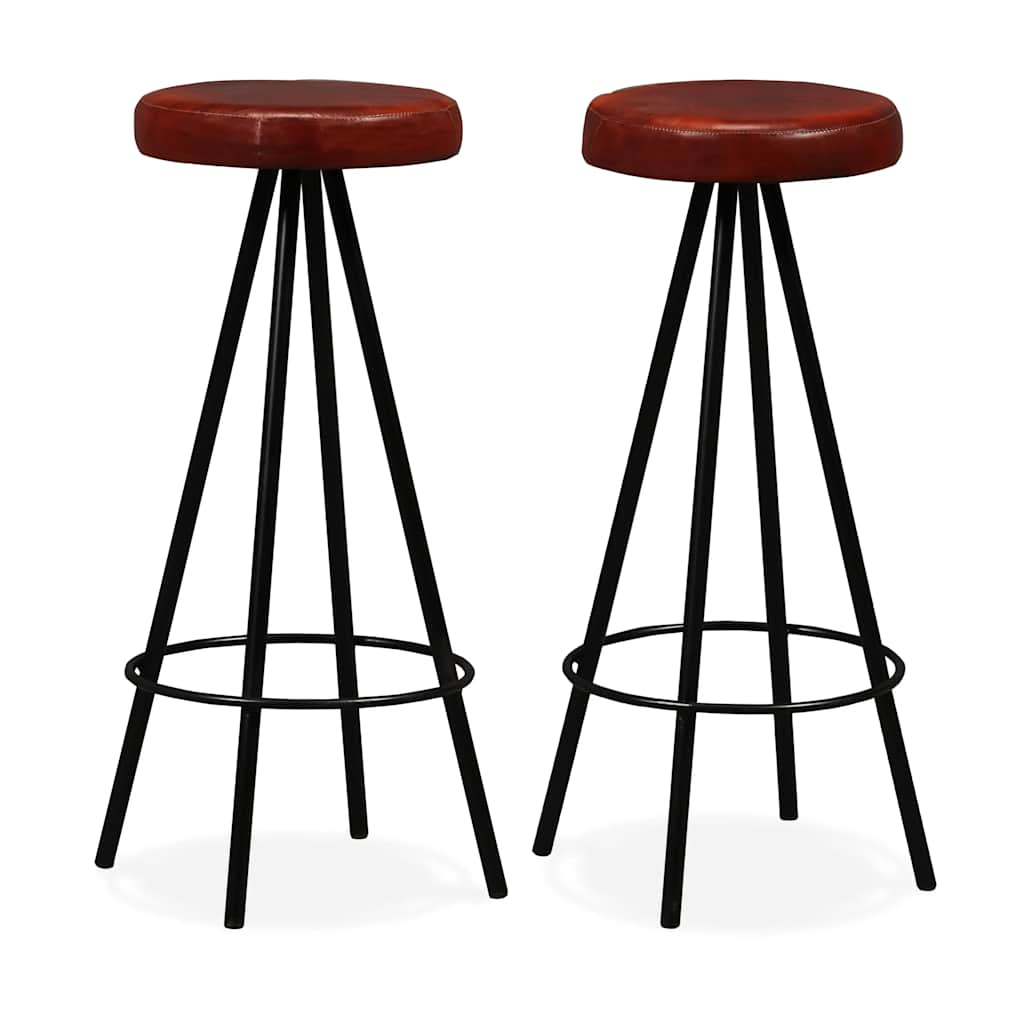 Bar Set Brown and Black Solid Reclaimed Wood Industrial Durable