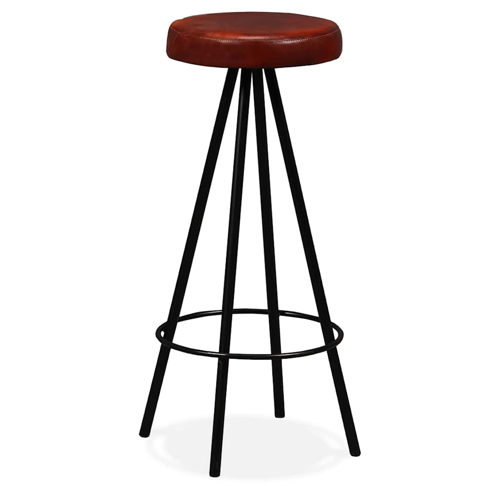 Bar Set Brown and Black Solid Reclaimed Wood Industrial Durable