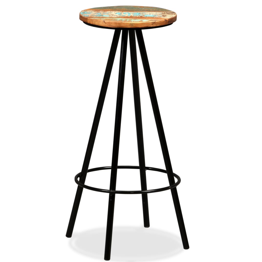 Bar Set Varied natural wood shades from reclaimed wood