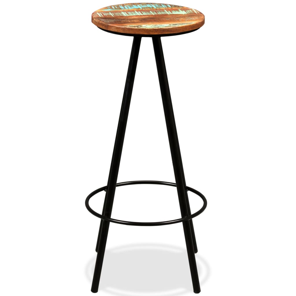 Bar Set Varied natural wood shades from reclaimed wood