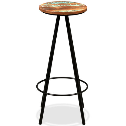 Bar Set Varied natural wood shades from reclaimed wood
