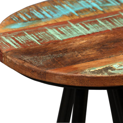 Bar Set Varied natural wood shades from reclaimed wood
