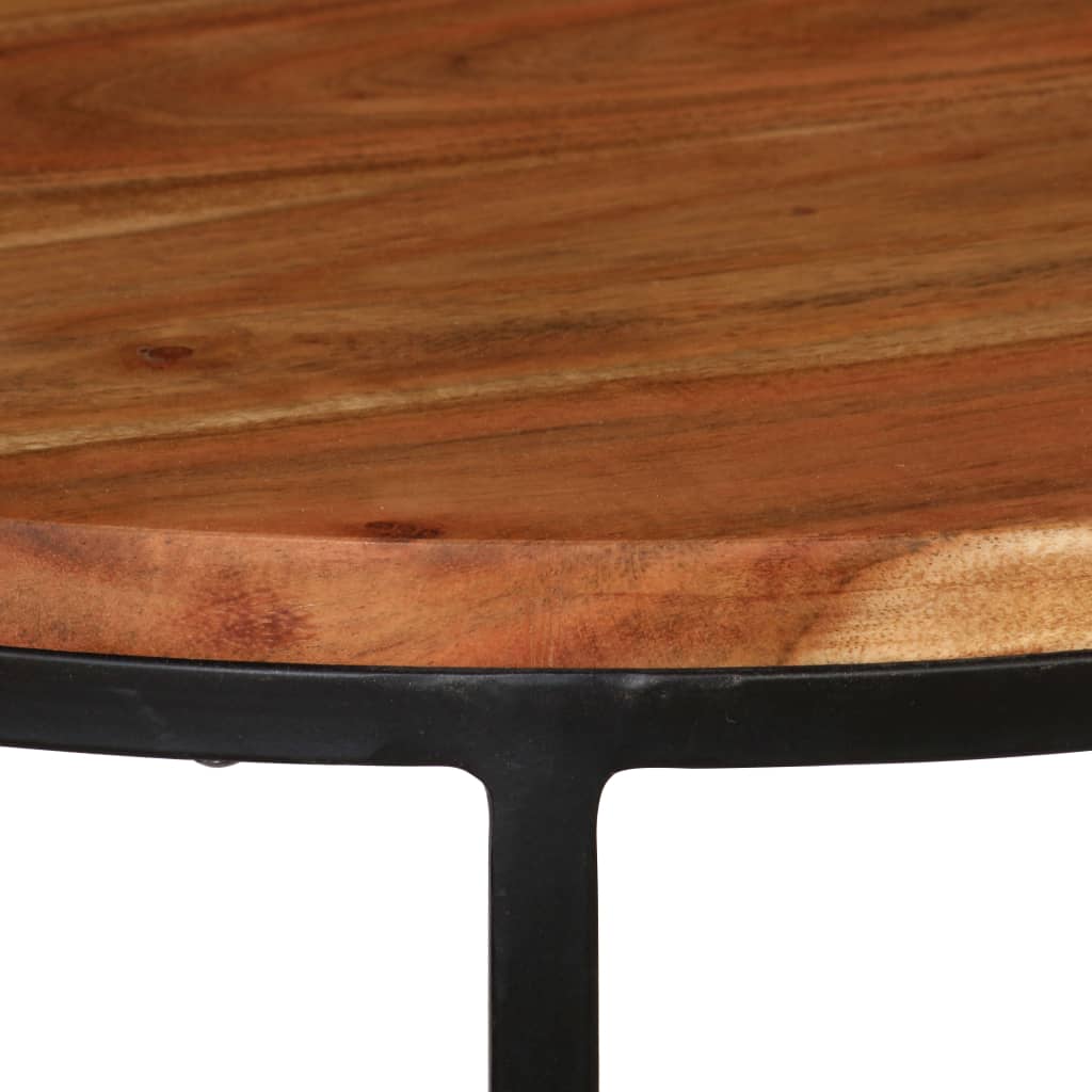 Coffee Table Set of 3 Various wood tones Acacia wood and steel